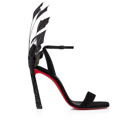 Christian Louboutin Condora Queen Plume Women Shoes | Color Black