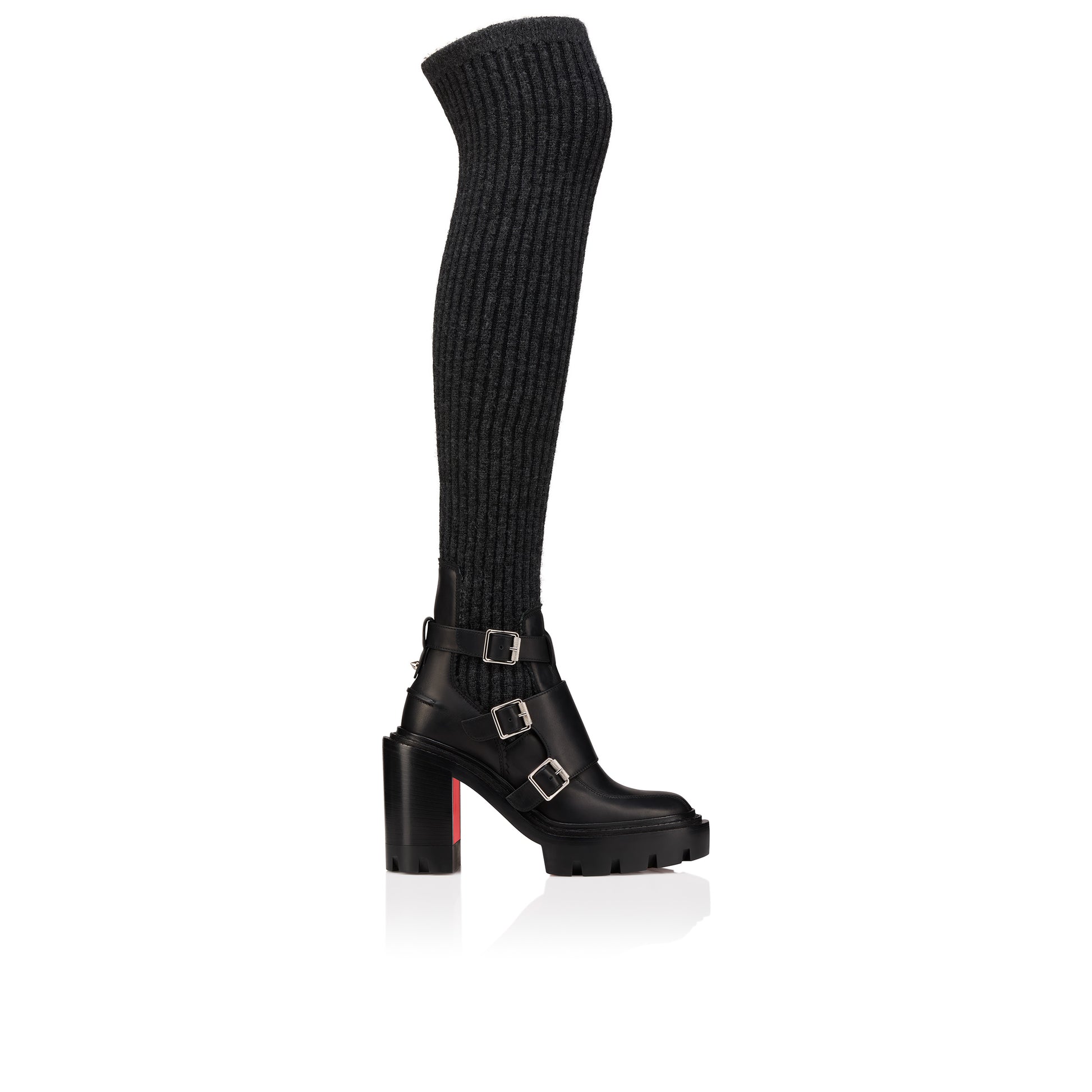 Christian Louboutin Cortinetta Alta College Women Shoes | Color Black