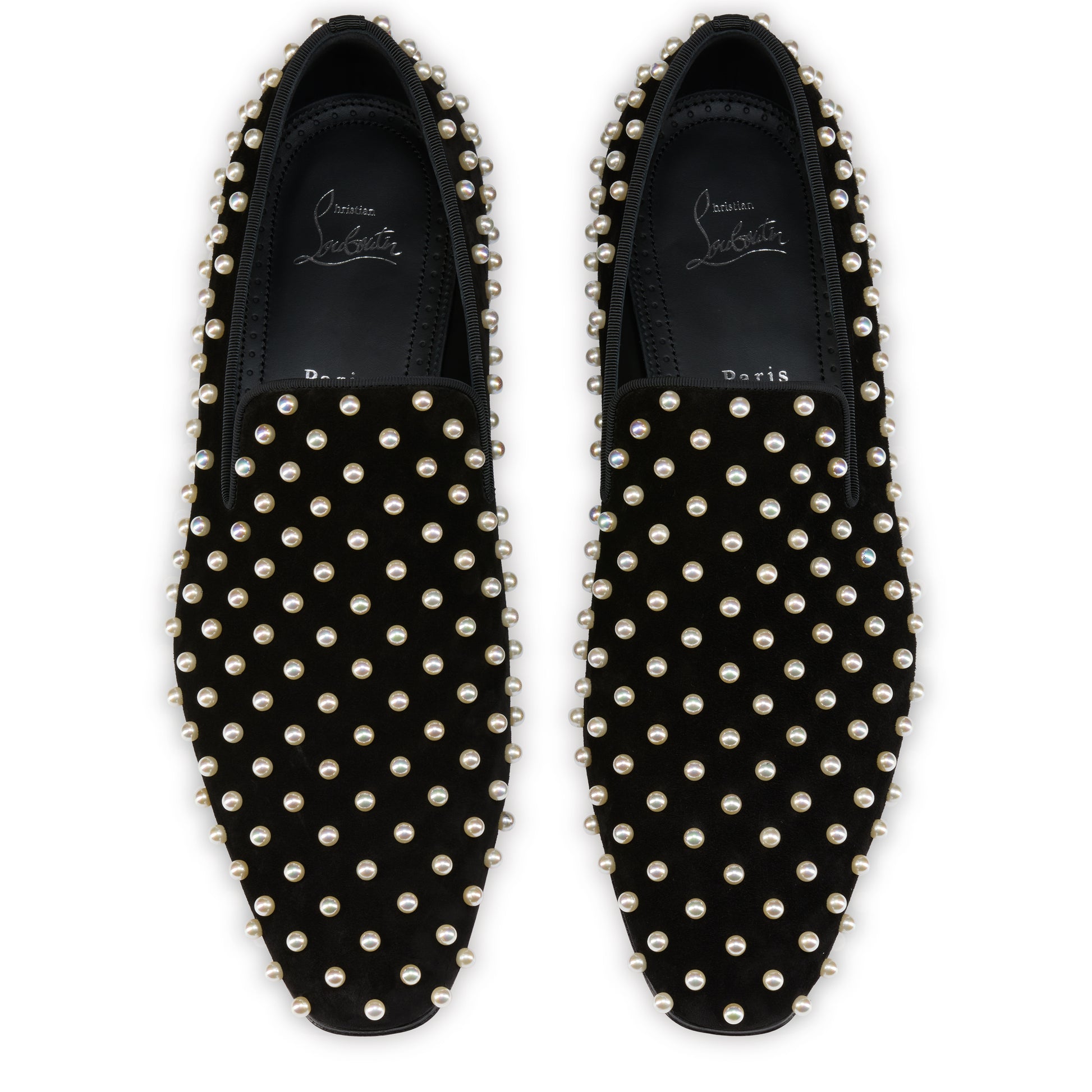 Christian Louboutin Dandelion Perles Men Shoes | Color Black