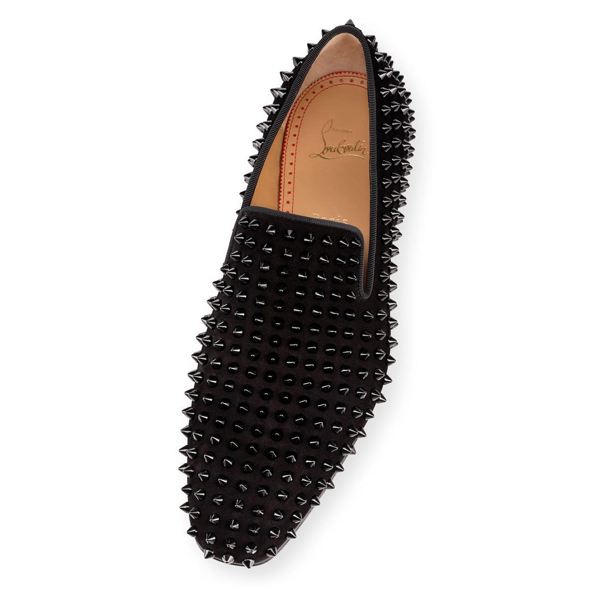 Christian Louboutin Dandelion Spikes Men Shoes | Color Black