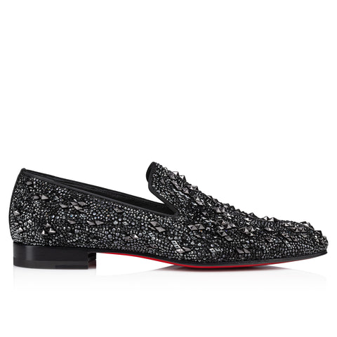 Christian Louboutin Dandelion Strass Eternity Men Shoes | Color Black