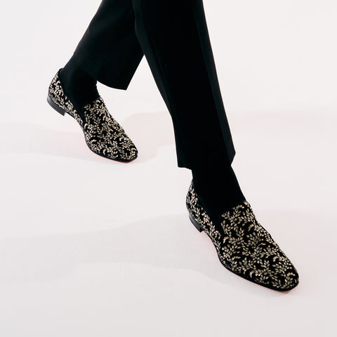 Christian Louboutin Dandy Chick Men Shoes | Color Black