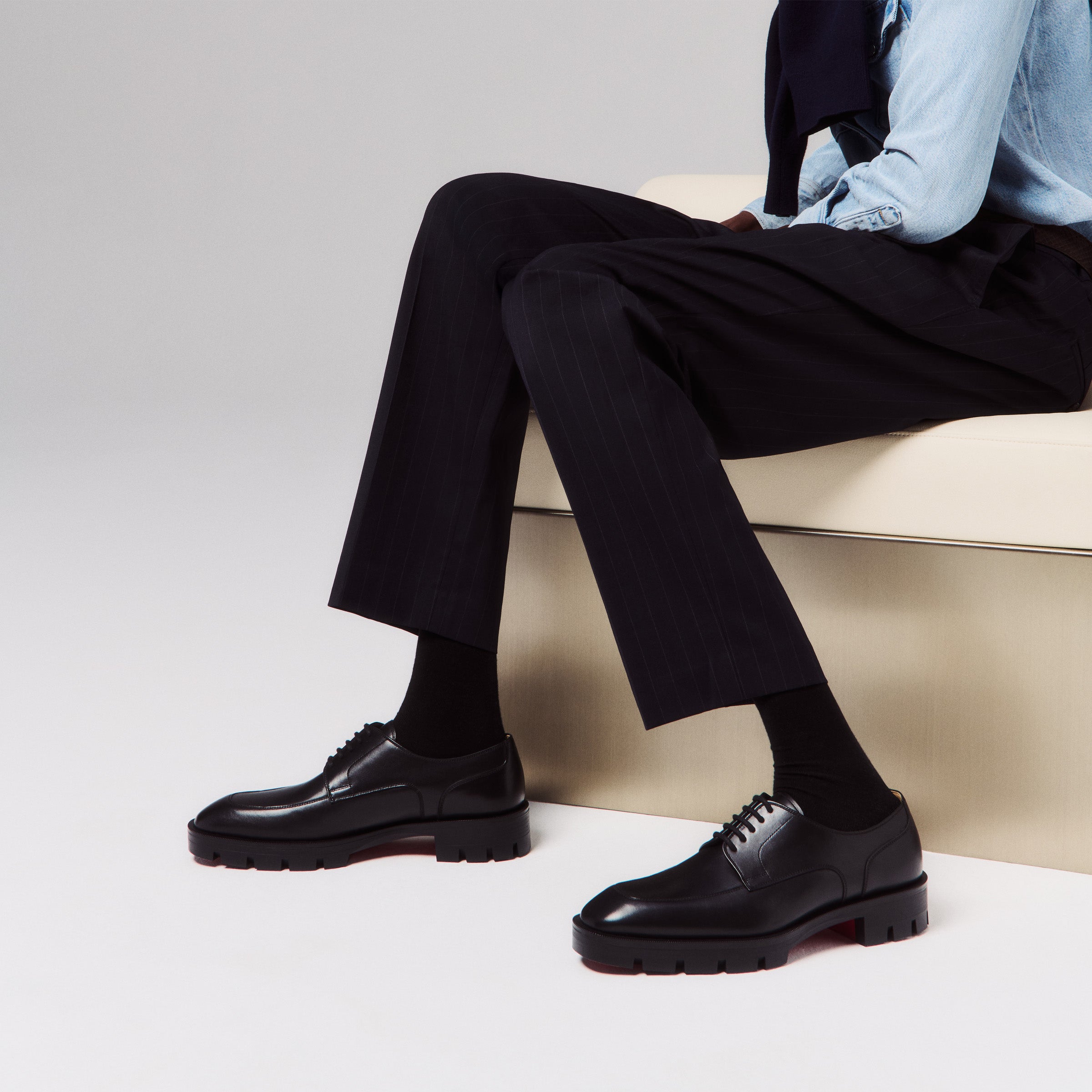 Christian Louboutin Davisol Lion Men Shoes | Color Black