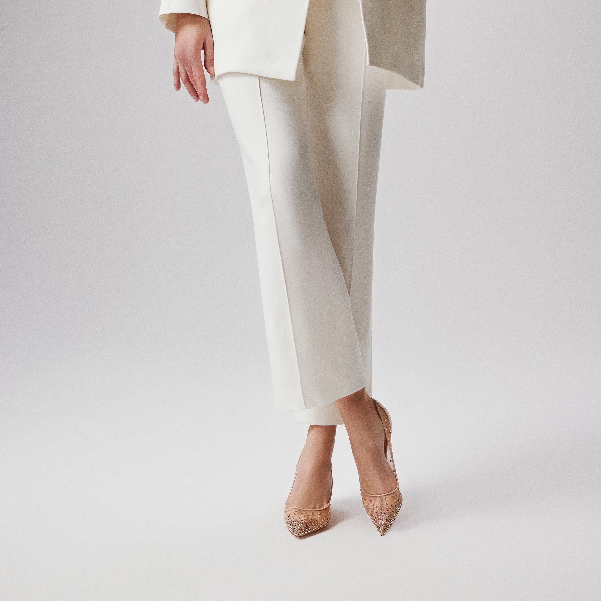 Christian Louboutin Follies Strass Women Shoes | Color Beige