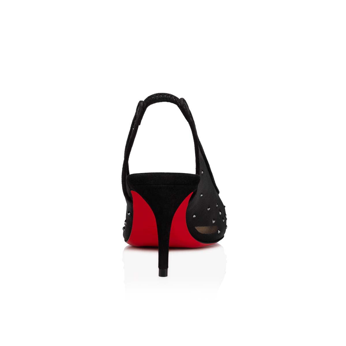 Christian Louboutin Follies Strass Sling Women Shoes | Color Black