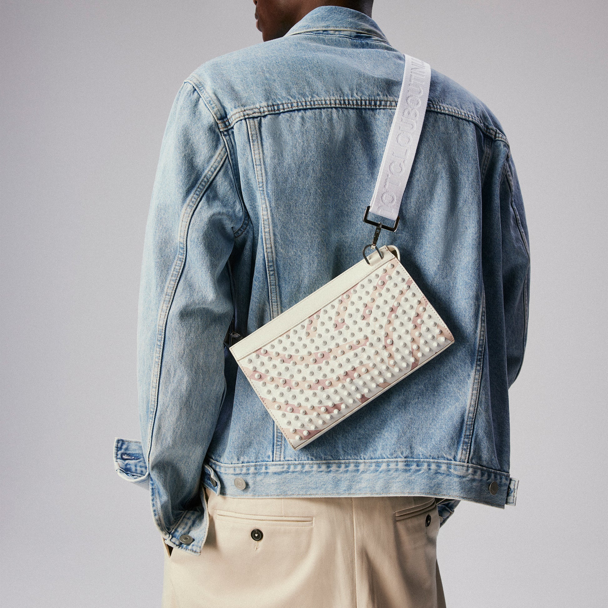 Christian Louboutin Funky Men Bags | Color Beige