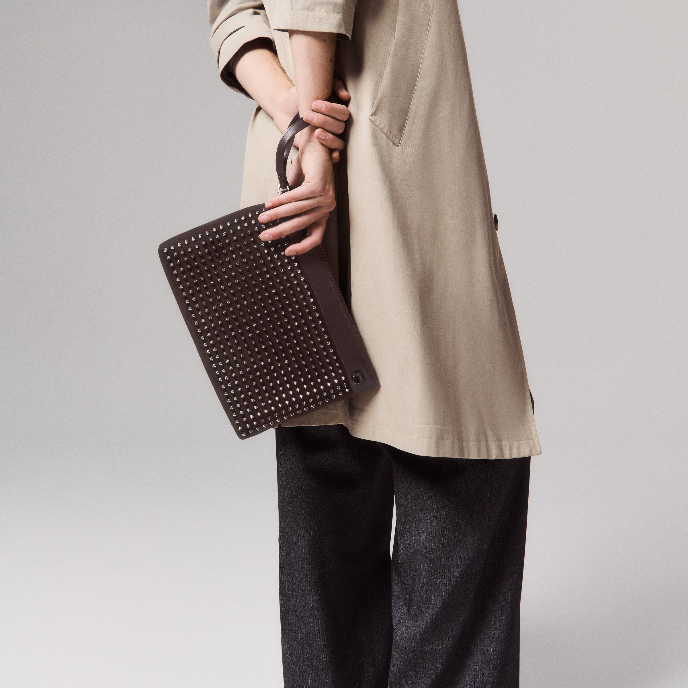 Christian Louboutin Funky Men Bags | Color Brown