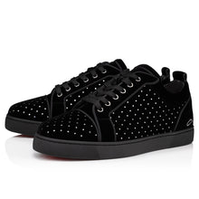 Load image into Gallery viewer, Christian Louboutin Fun Louis Junior Plum Strass Men Shoes | Color Black
