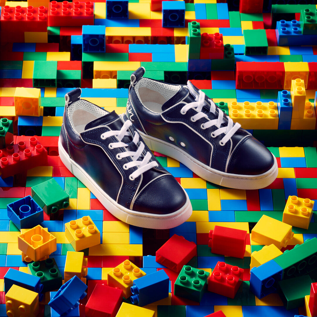 Christian Louboutin Funnyto Kids Unisex Shoes | Color Blue