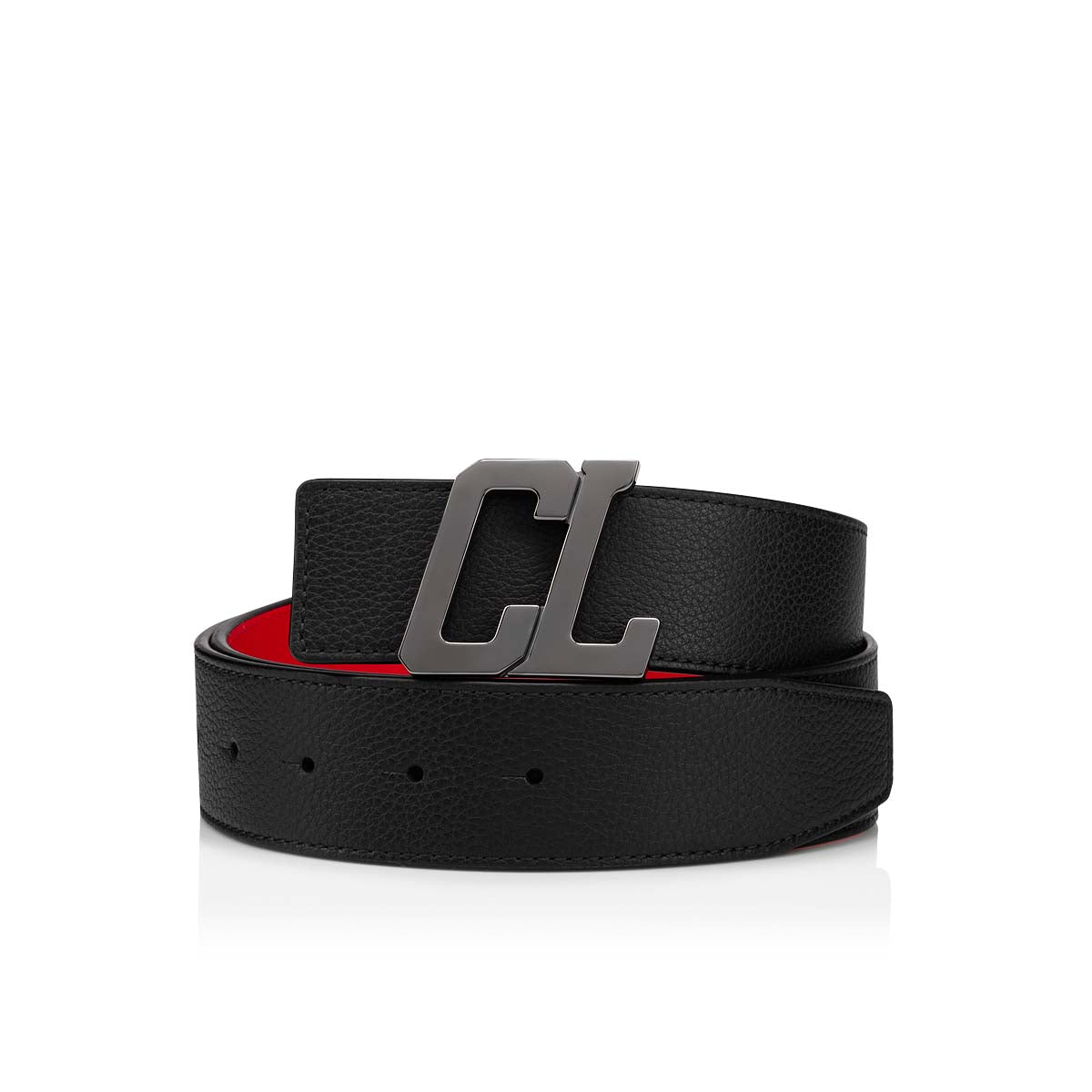 Christian Louboutin Happy Rui Cl Logo Men Belts | Color Black