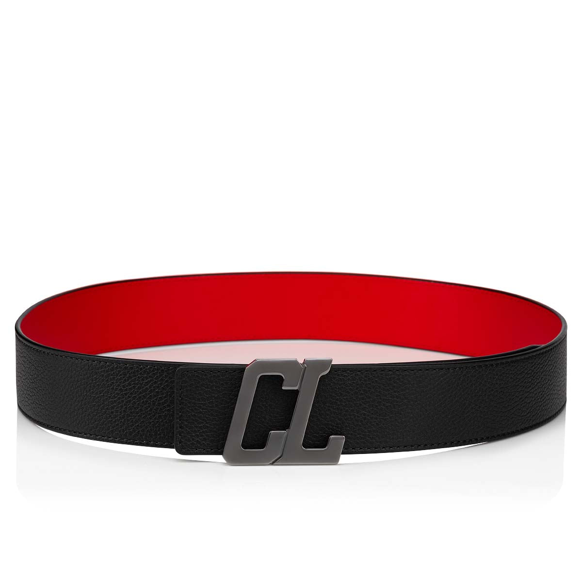Christian Louboutin Happy Rui Cl Logo Men Belts | Color Black
