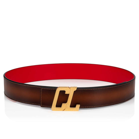 Christian Louboutin Happy Rui Cl Logo Men Belts | Color Brown