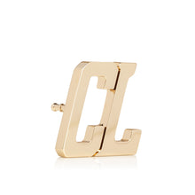 Load image into Gallery viewer, Christian Louboutin Happy Rui Cl Logo Belt Buckle Men Belts | Color Gold
