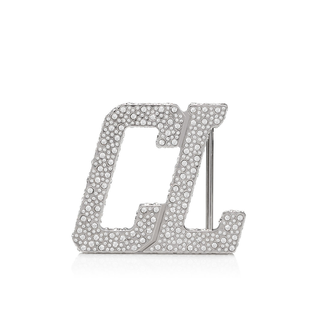 Christian Louboutin Happy Rui Cl Logo Belt Buckle Men Belts | Color Silver