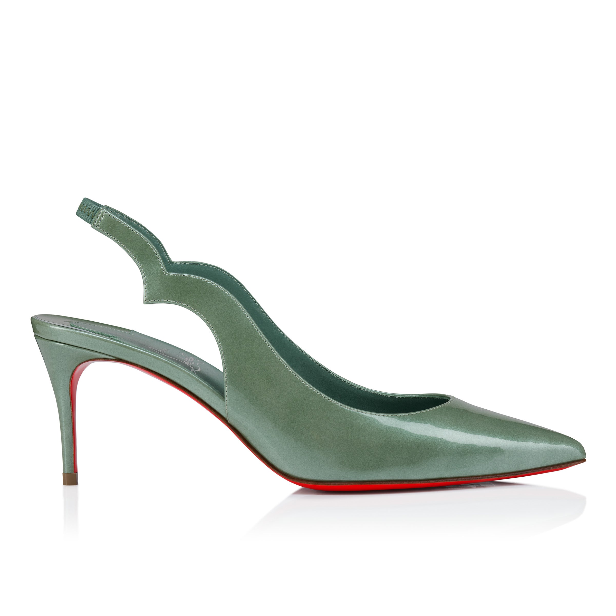 Christian Louboutin Hot Chick Sling Women Shoes | Color Green