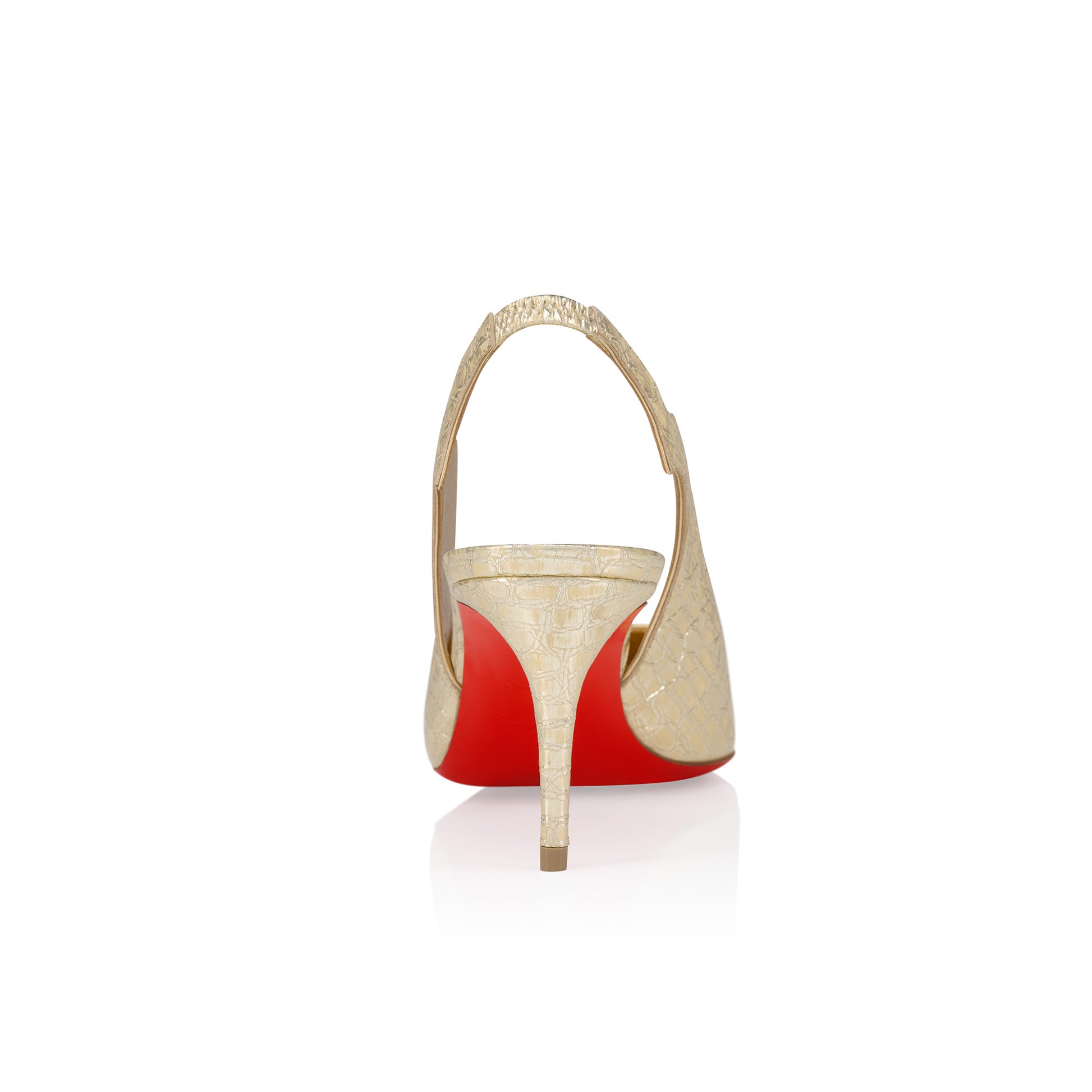 Christian Louboutin Hot Chick Sling Women Shoes | Color Gold