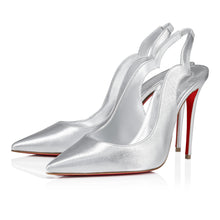 تحميل الصورة في عارض المعرض، Christian Louboutin Hot Chick Sling Women Shoes | Color Silver

