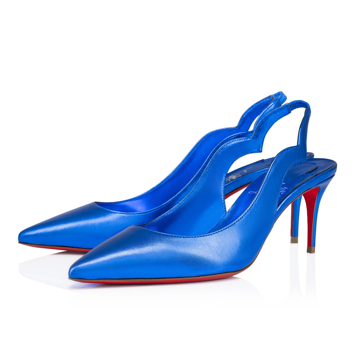 Christian Louboutin Hot Chick Sling Women Shoes | Color Blue