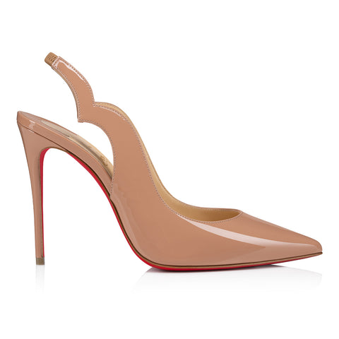 Christian Louboutin Hot Chick Sling Women Shoes | Color Beige