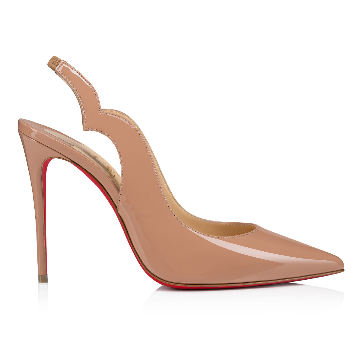 Christian Louboutin Hot Chick Sling Women Shoes | Color Beige