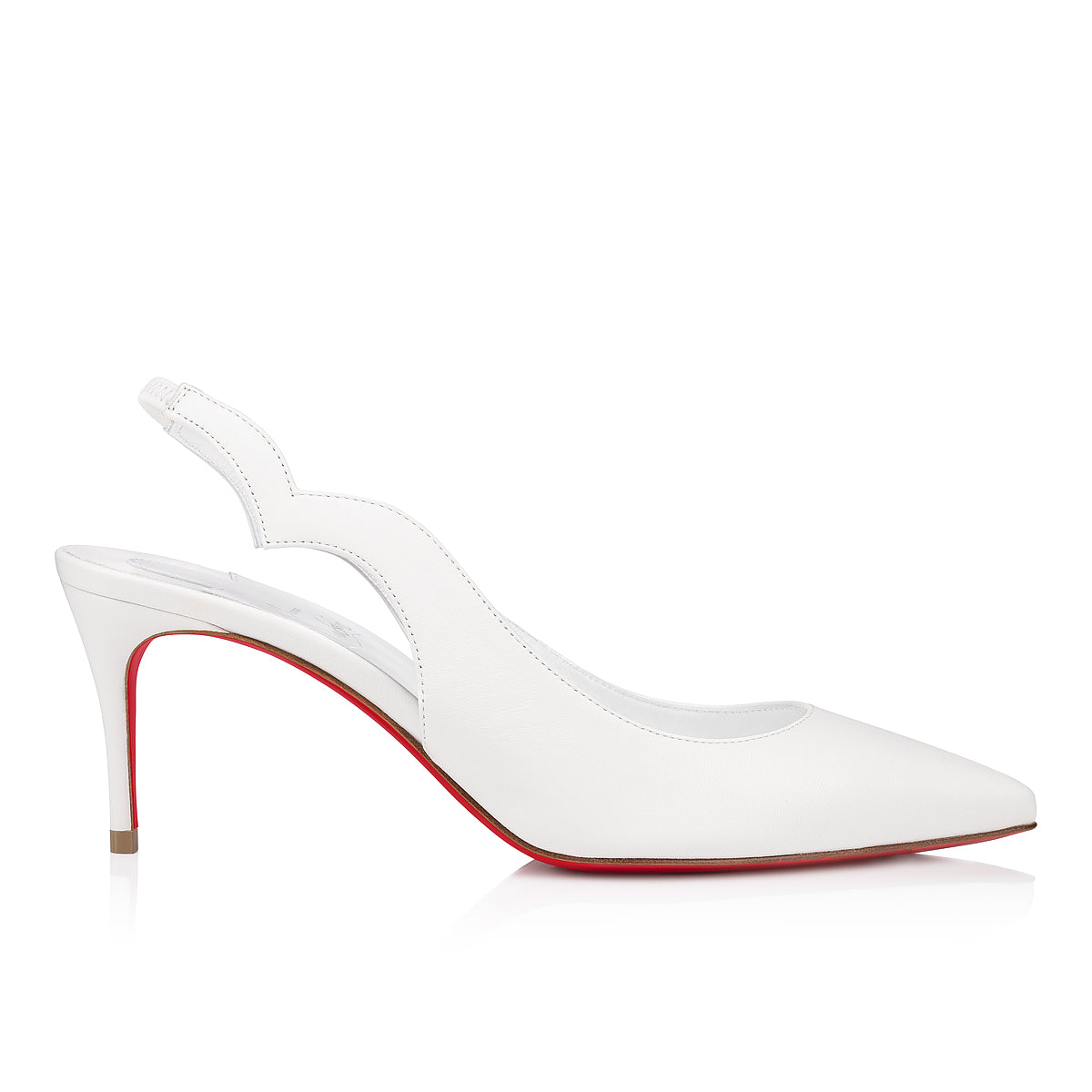 Christian Louboutin Hot Chick Sling Women Shoes | Color White