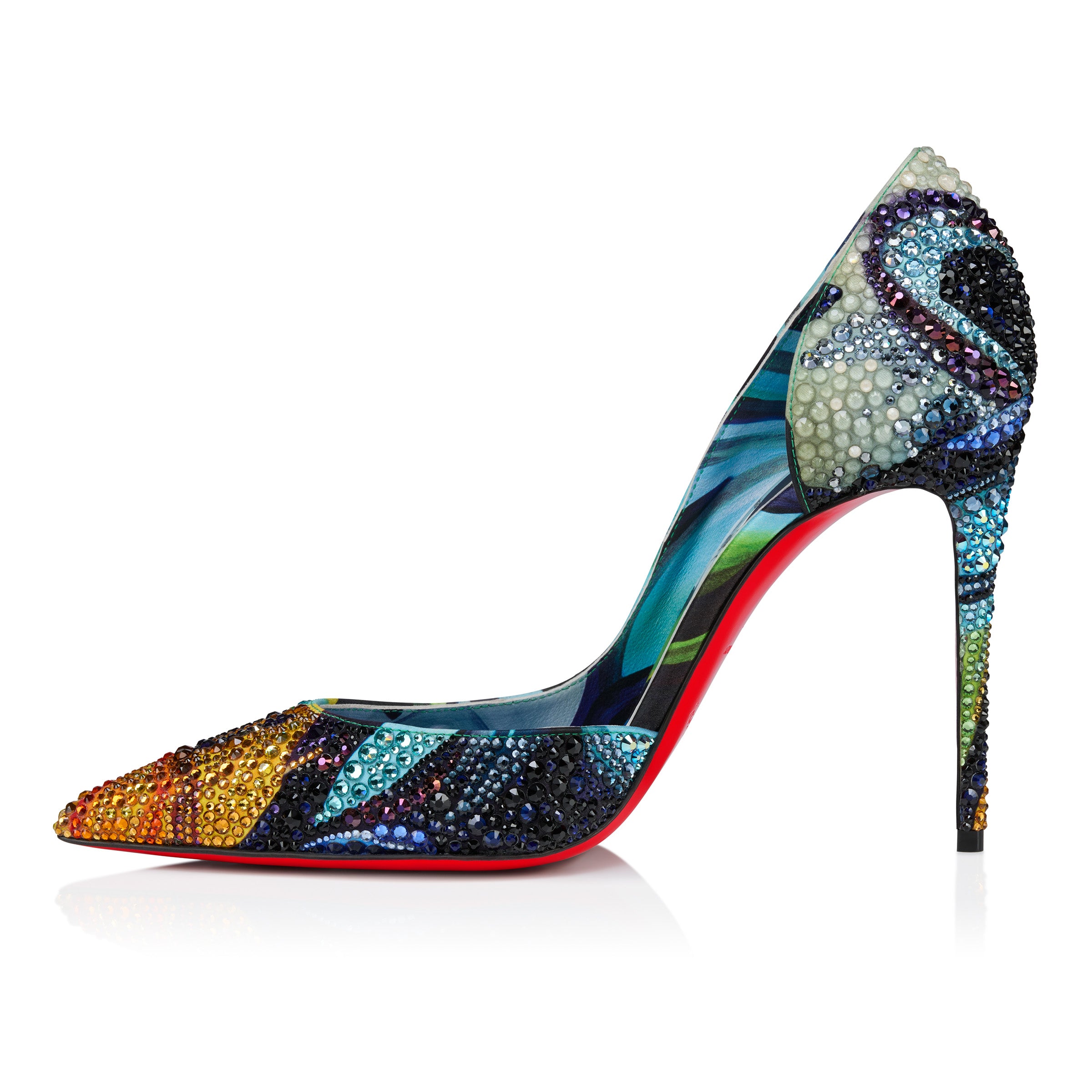 Christian Louboutin Iriza Flower Strass Women Shoes | Color Multicolor