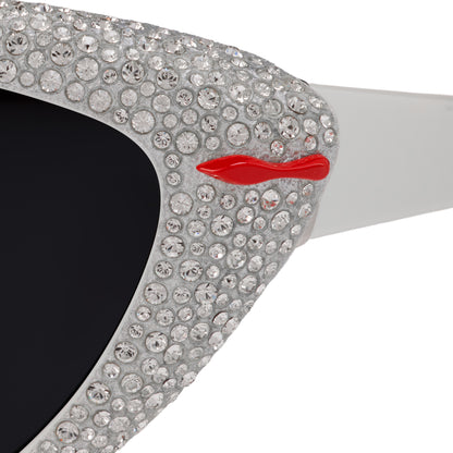 Christian Louboutin Diamond Kate Lb0031 Women Eyewear | Color White