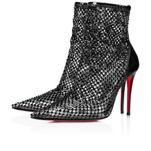 Load image into Gallery viewer, Christian Louboutin Kate Max Booty Mesh Strass Women Shoes | Color Black
