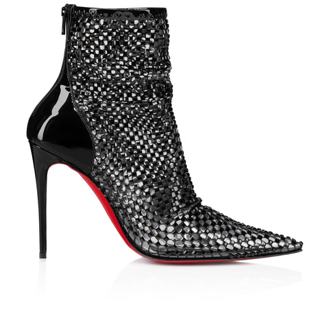 Christian Louboutin Kate Max Booty Mesh Strass Women Shoes | Color Black