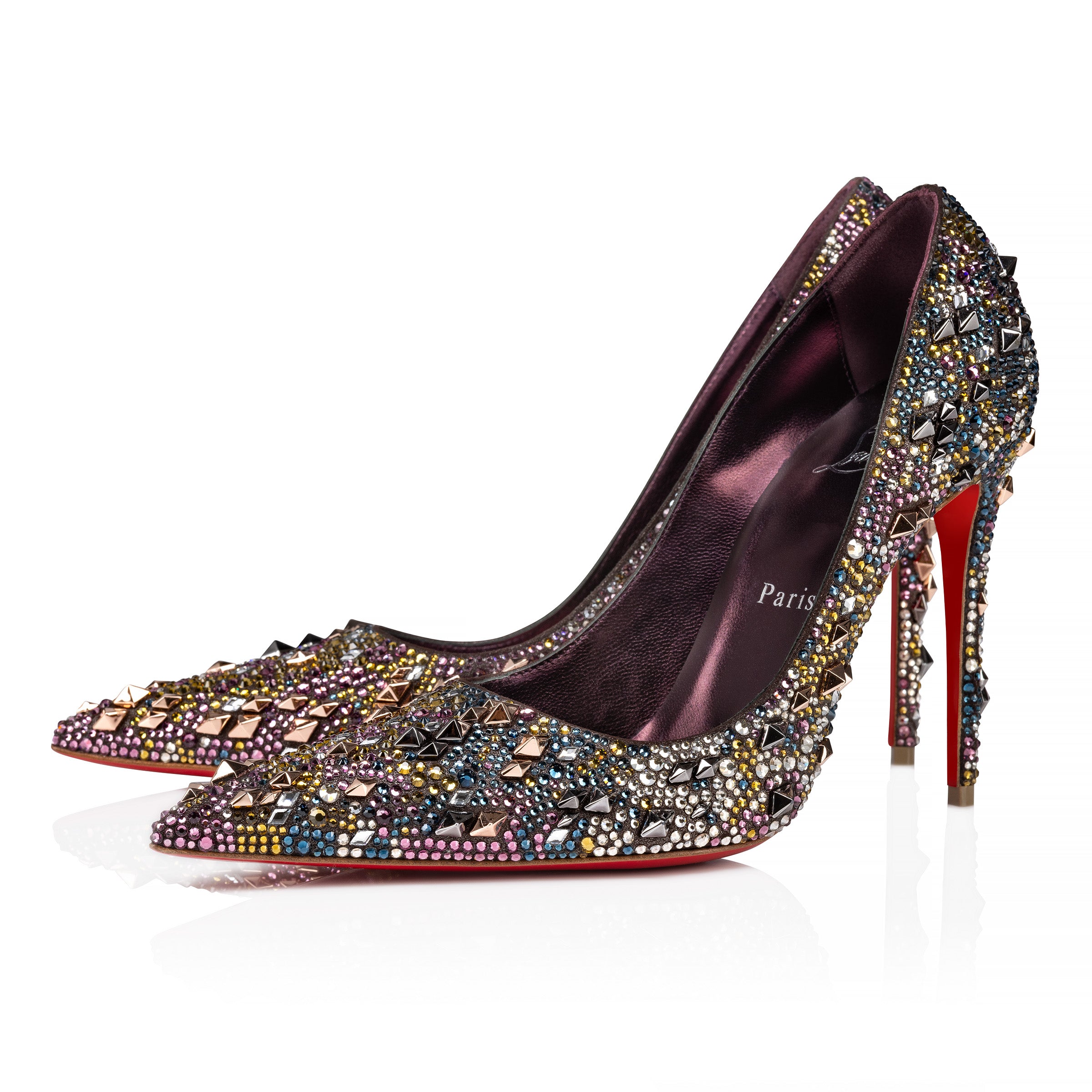 Christian Louboutin Kate Max Strass Eternity Women Shoes | Color Silver