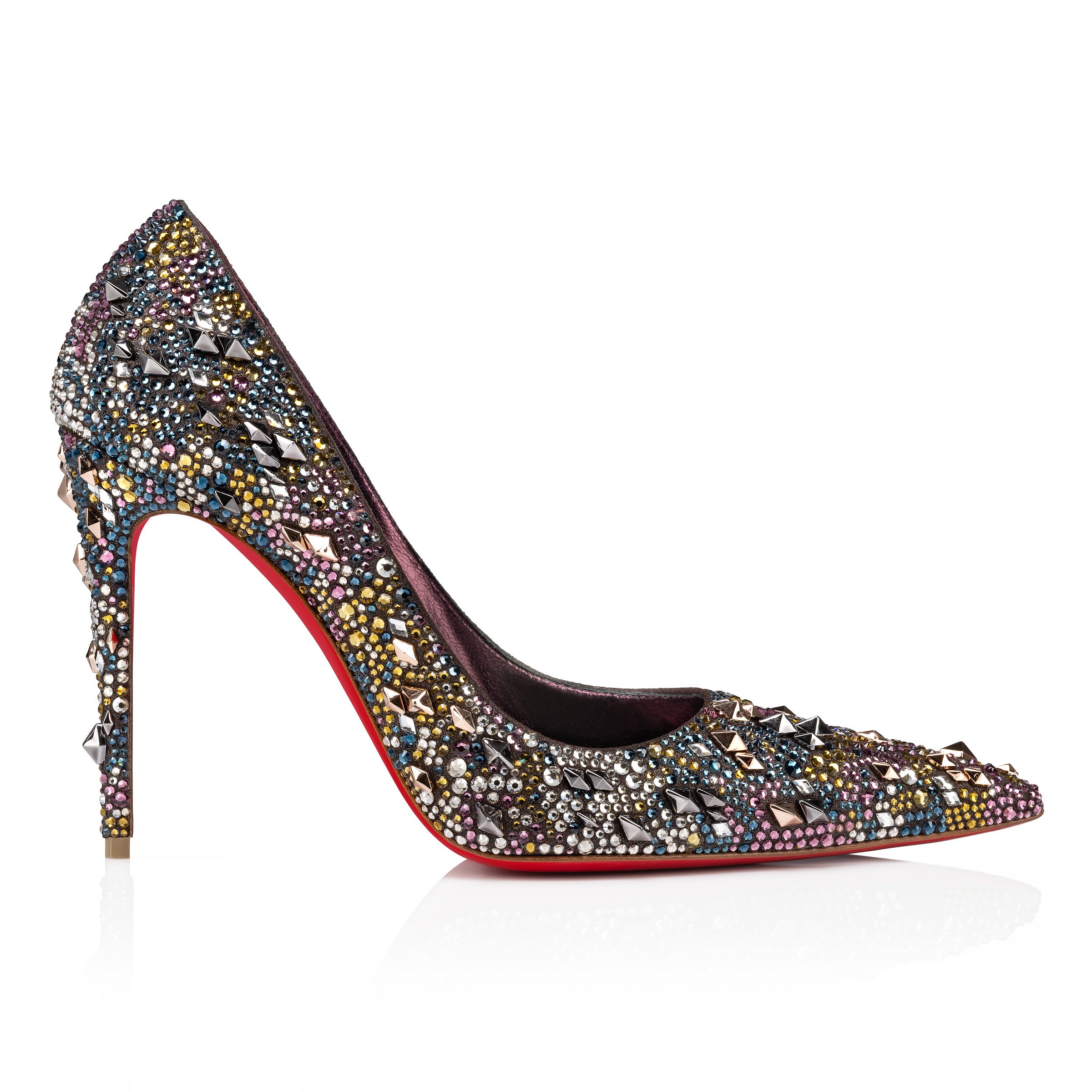 Christian Louboutin Kate Max Strass Eternity Women Shoes | Color Silver