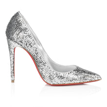 Load image into Gallery viewer, Christian Louboutin Kate Mini Paillettes Women Shoes | Color Silver
