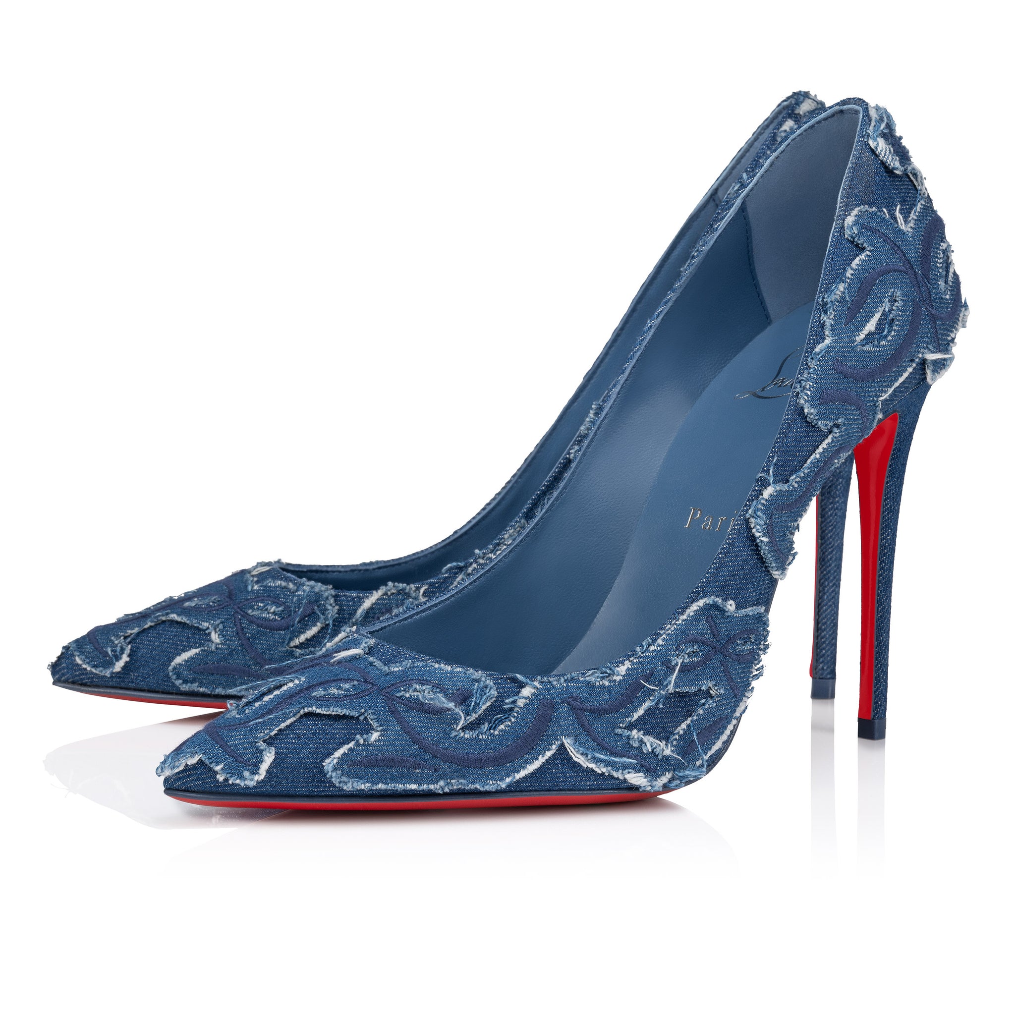 Louboutin blue heels best sale