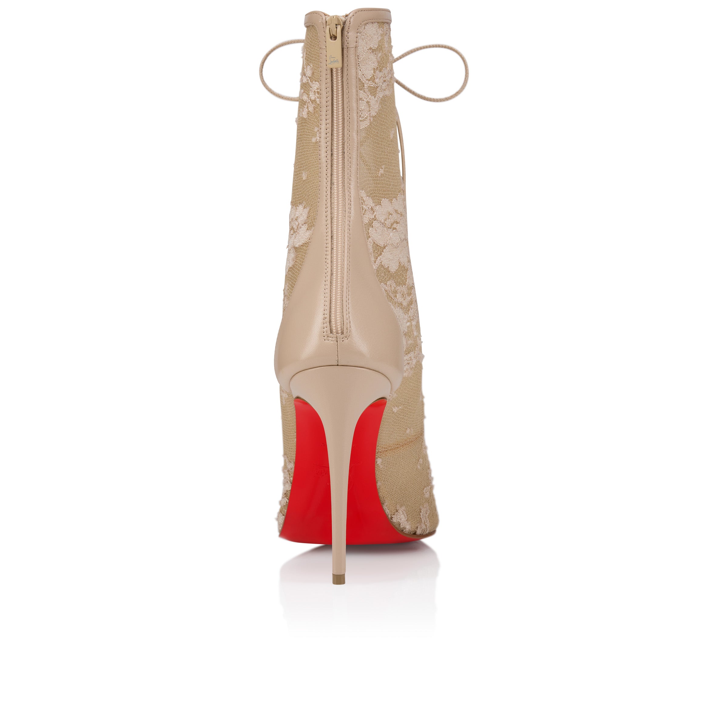 Christian Louboutin Km Lace Booty Women Shoes | Color Pink
