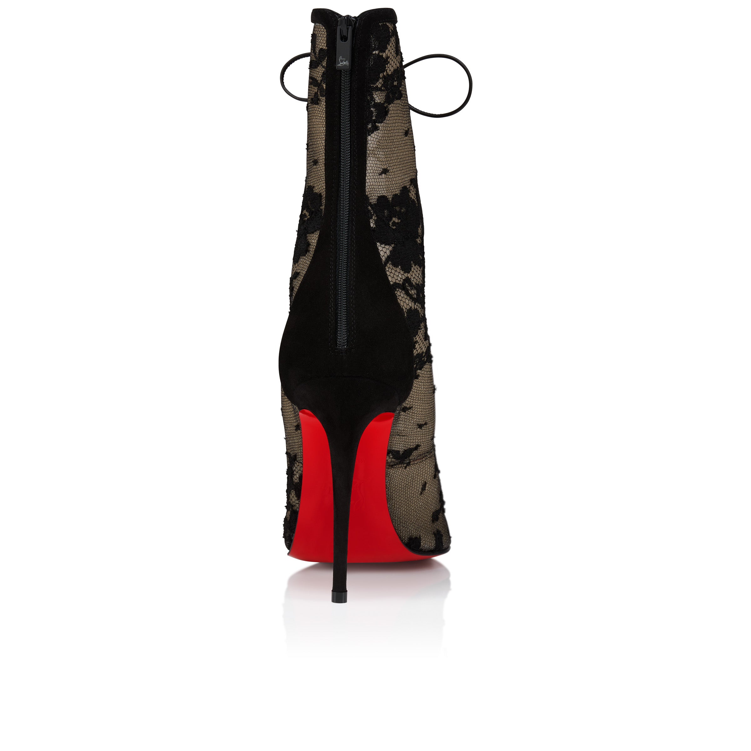 Christian Louboutin Km Lace Booty Women Shoes | Color Black
