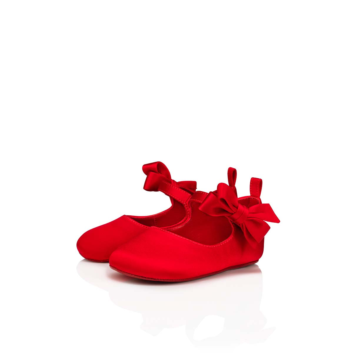 Christian Louboutin Lou Babe Kids Unisex Shoes | Color Red