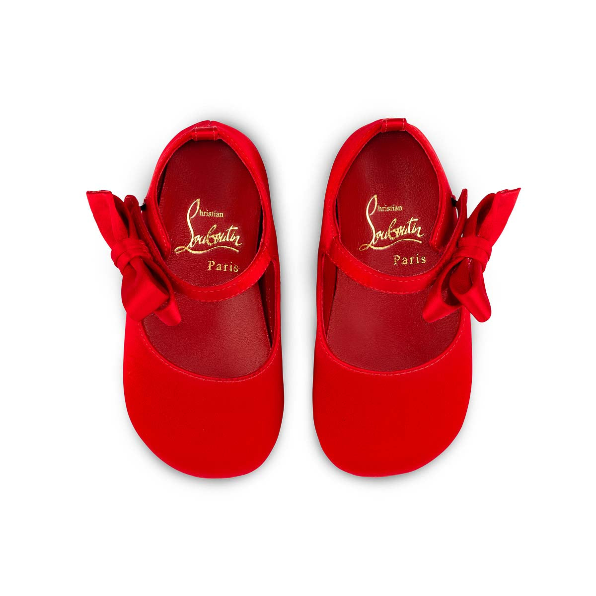 Christian Louboutin Lou Babe Kids Unisex Shoes | Color Red