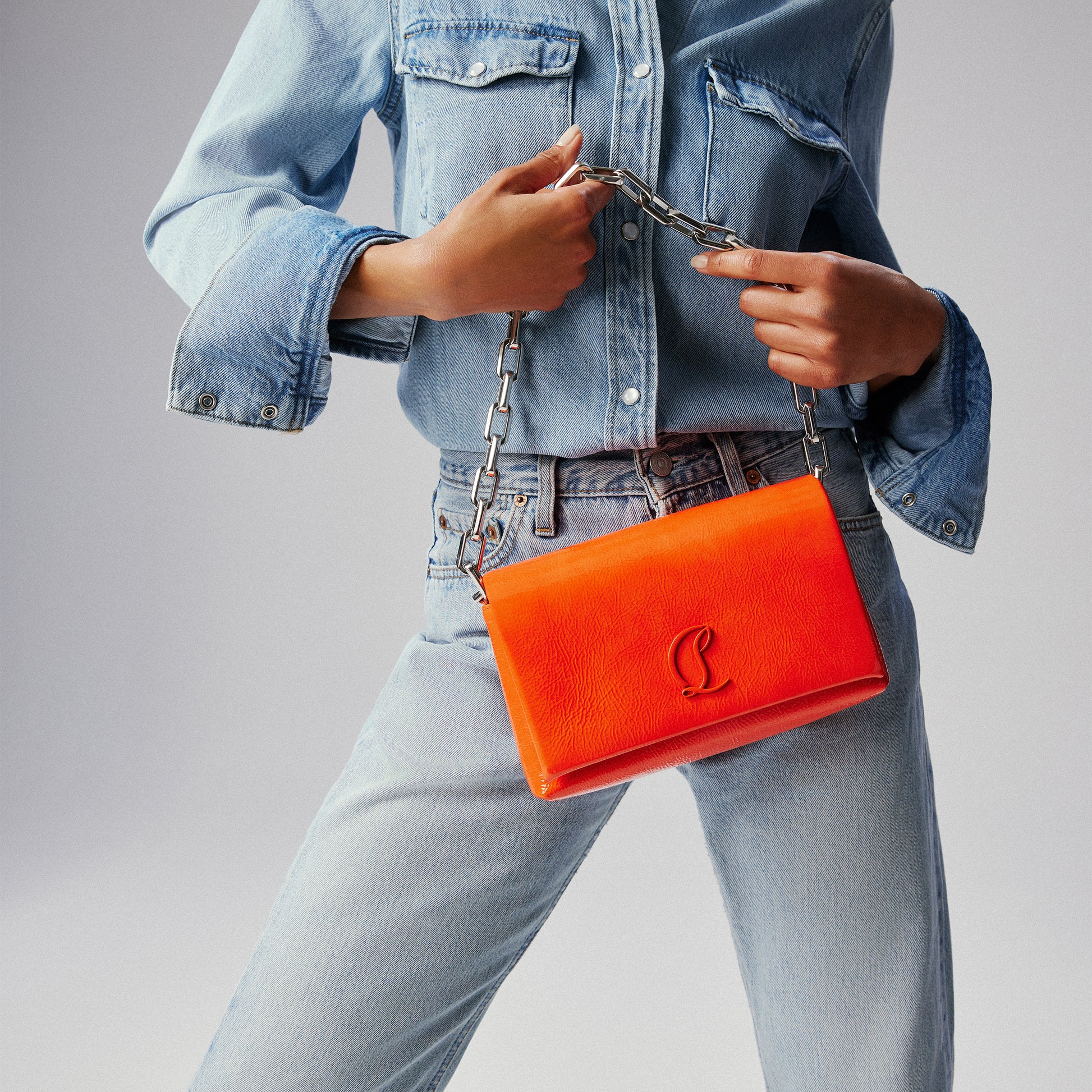 Christian Louboutin Loubi54 Women Bags | Color Orange