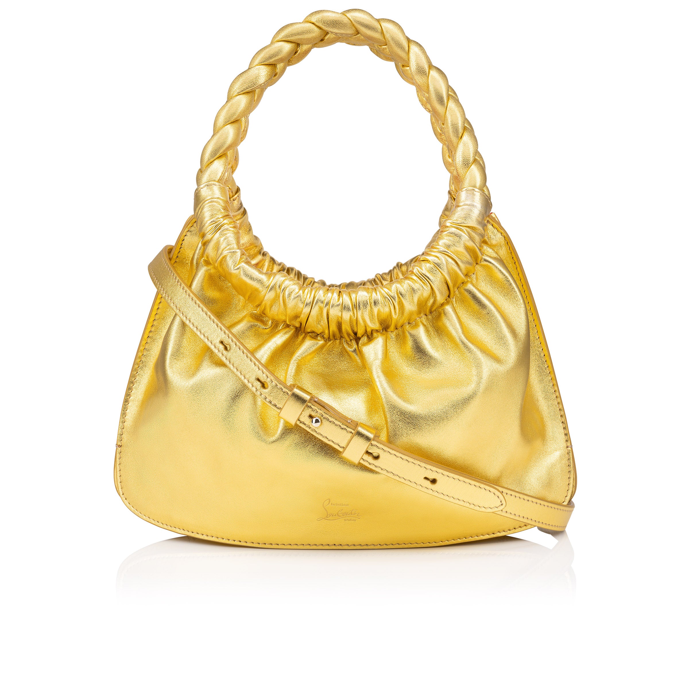 Christian Louboutin Loubibraid Women Bags | Color Gold