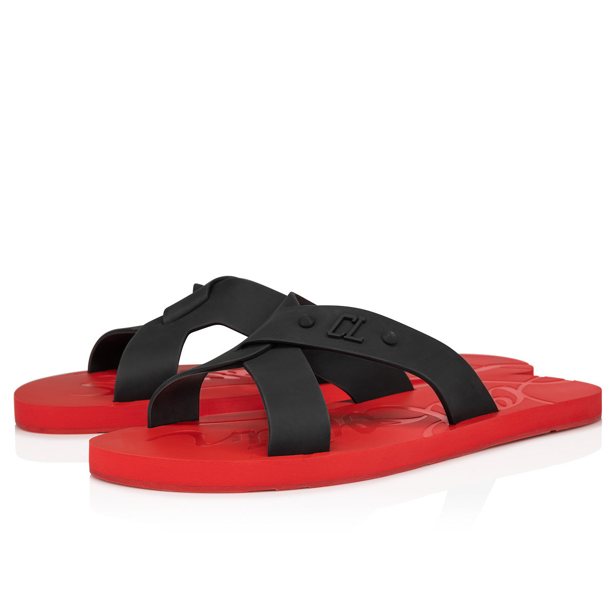 Christian Louboutin Loubi Cross Men Shoes | Color Red