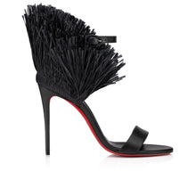 Load image into Gallery viewer, Christian Louboutin Loubigirl Raffia Women Shoes | Color Black
