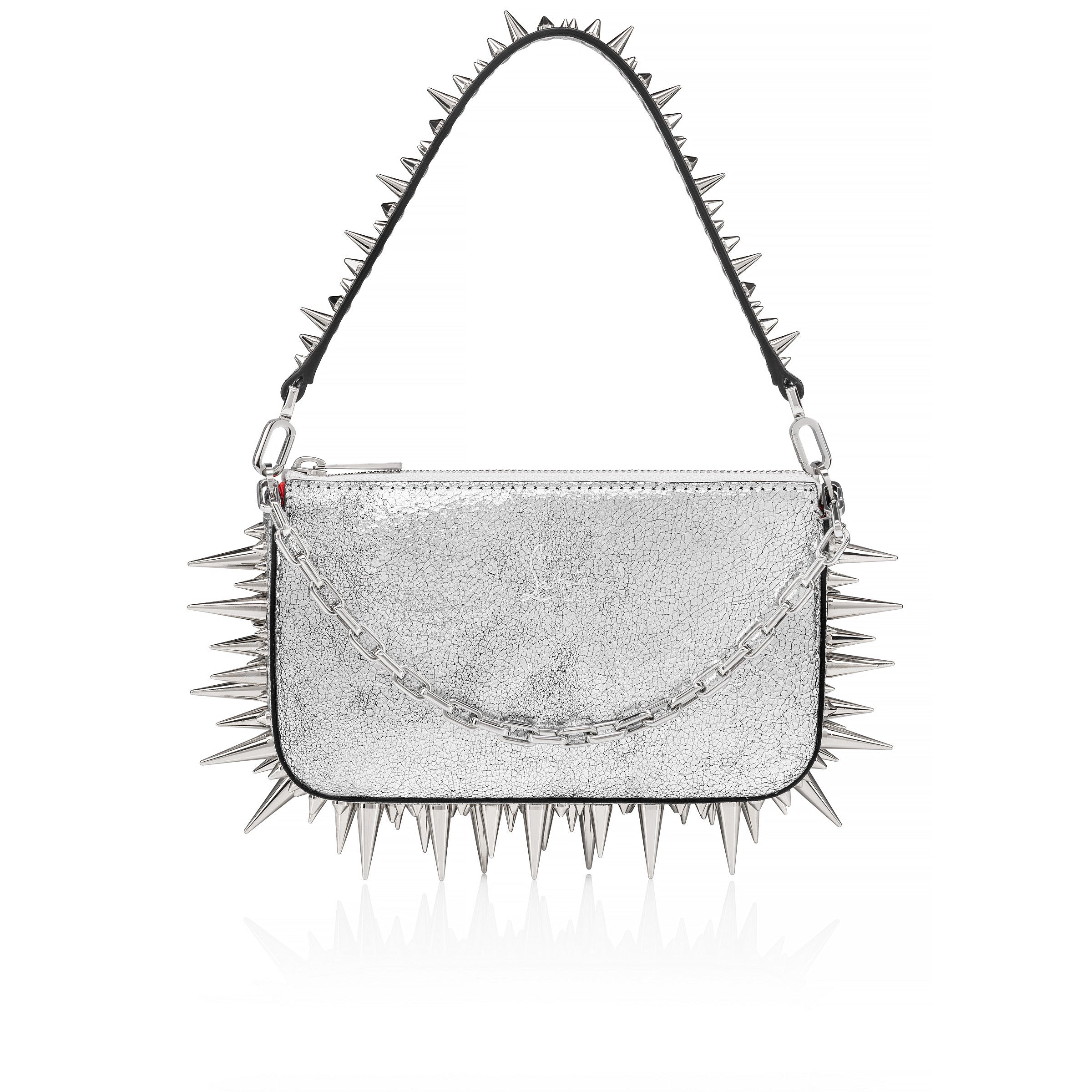 Christian Louboutin Loubila Mini Women Bags | Color Silver