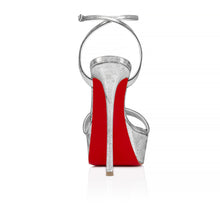 Load image into Gallery viewer, Christian Louboutin Loubi Queen Alta Women Shoes | Color Silver
