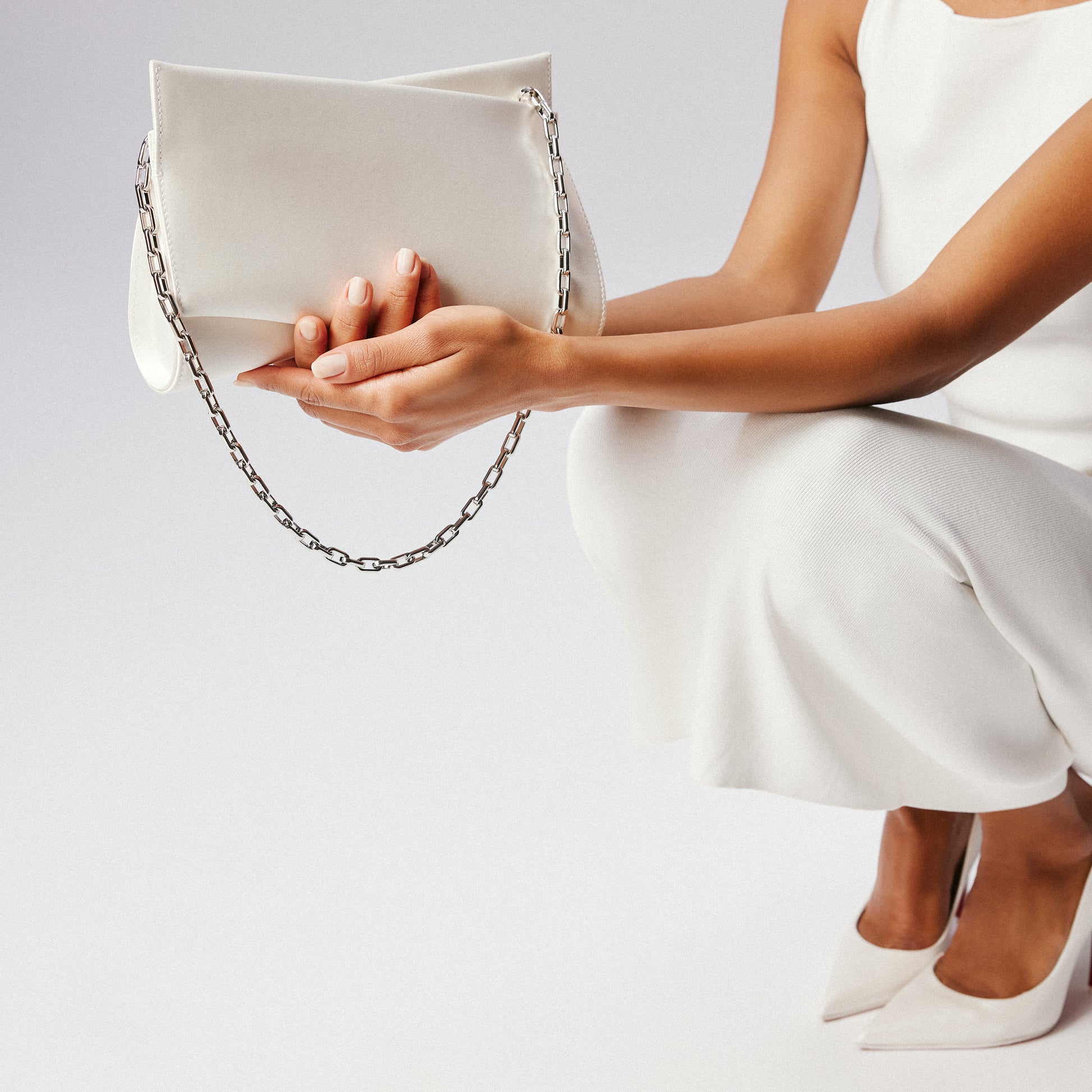 Christian Louboutin Loubitwist Women Bags | Color White