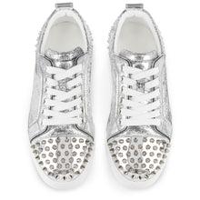 Load image into Gallery viewer, Christian Louboutin Louise Junior Spikes Women Shoes | Color Silver
