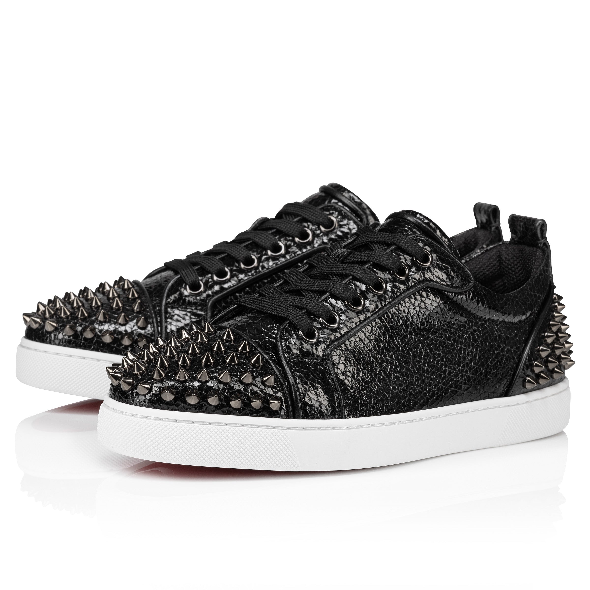 Christian Louboutin Louise Junior Spikes Women Shoes | Color Black