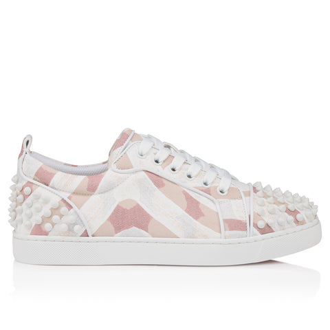 Christian Louboutin Louise Junior Spikes Women Shoes | Color Beige
