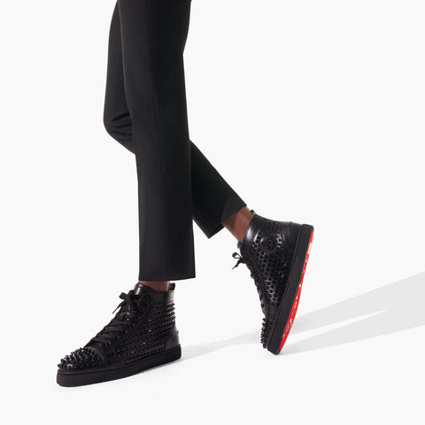 Christian Louboutin Louis Spikes Men Shoes | Color Black