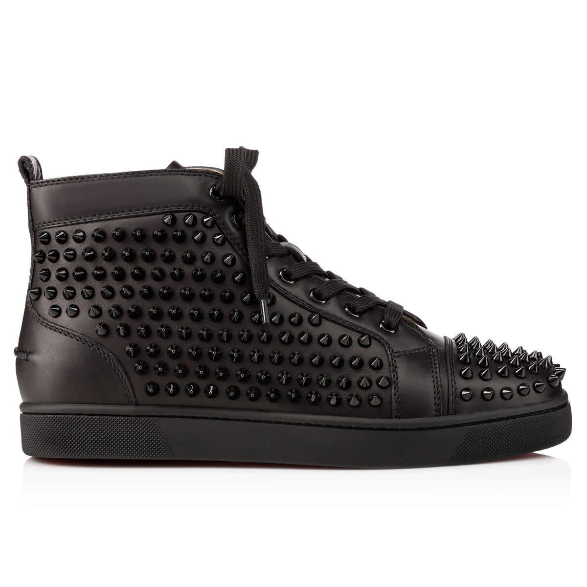 Christian Louboutin Louis Spikes Men Shoes | Color Black