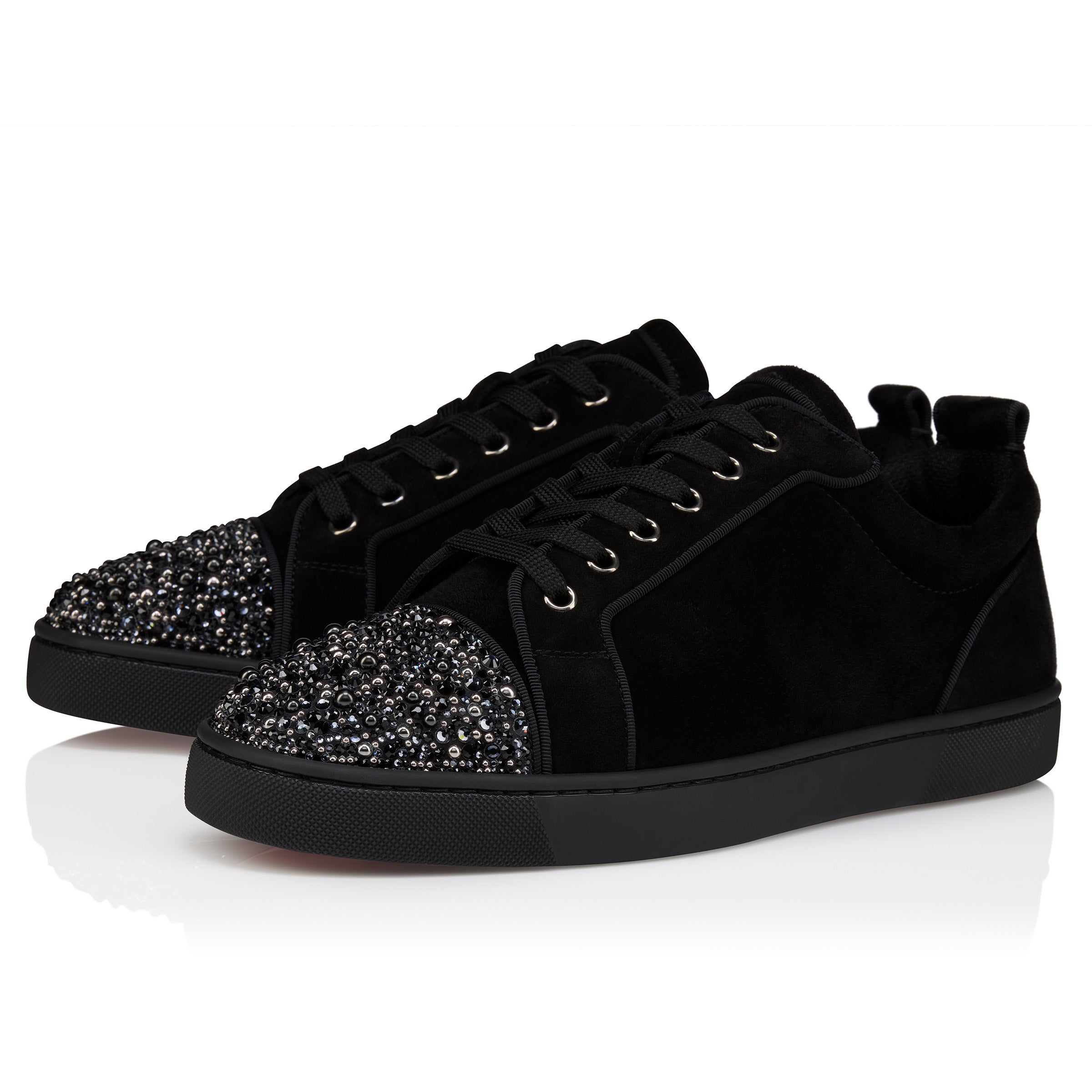 Christian Louboutin Louis Junior Perla Men Shoes | Color Black
